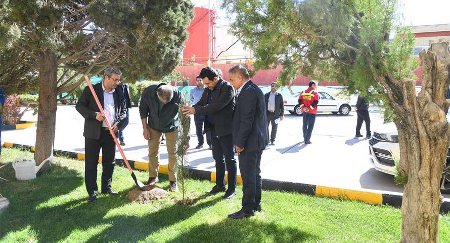 برگزاری پویش ملی درختکاری «سرو_ایران» در پالایشگاه نفت سپاهان همزمان با روز جهانی زمین پاک